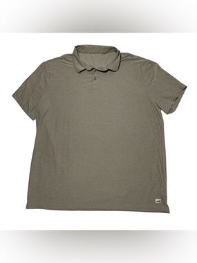 Vuori Strato Tech Polo Shirt Mens Size XXL Beige